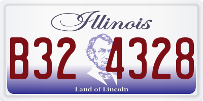 IL license plate B324328