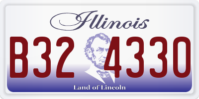 IL license plate B324330