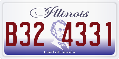 IL license plate B324331