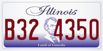 IL license plate B324350