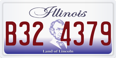 IL license plate B324379