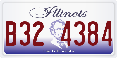 IL license plate B324384
