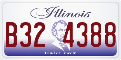 IL license plate B324388