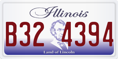IL license plate B324394