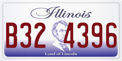 IL license plate B324396