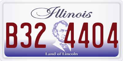 IL license plate B324404