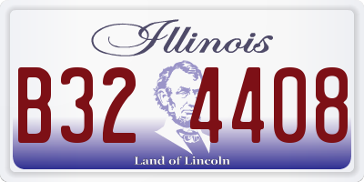IL license plate B324408