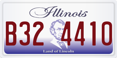 IL license plate B324410