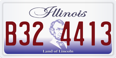 IL license plate B324413