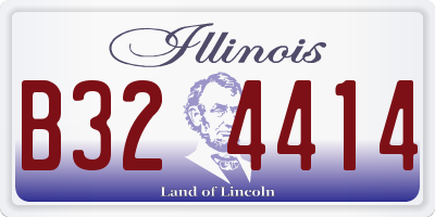 IL license plate B324414