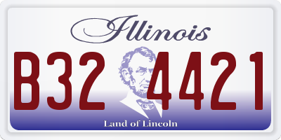 IL license plate B324421