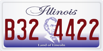 IL license plate B324422