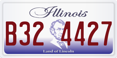 IL license plate B324427