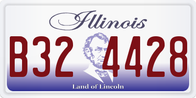 IL license plate B324428