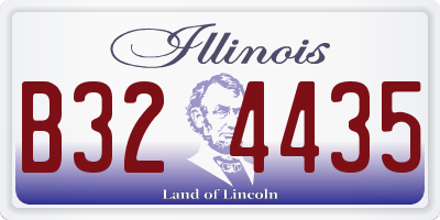 IL license plate B324435