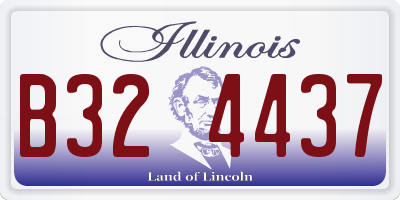 IL license plate B324437