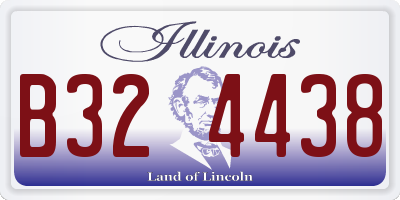 IL license plate B324438
