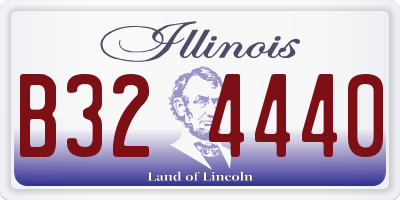IL license plate B324440