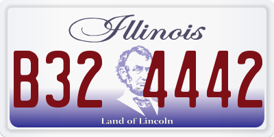 IL license plate B324442