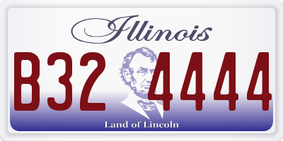 IL license plate B324444