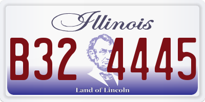 IL license plate B324445