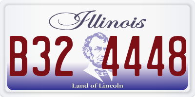 IL license plate B324448
