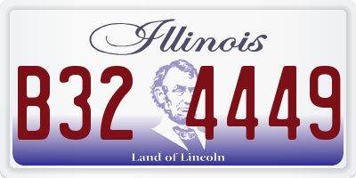IL license plate B324449