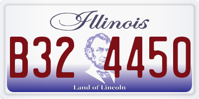 IL license plate B324450