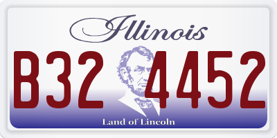 IL license plate B324452