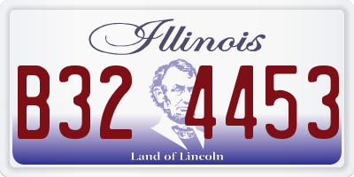 IL license plate B324453