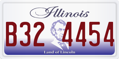 IL license plate B324454