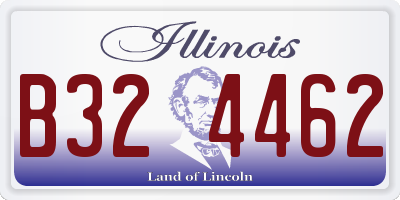 IL license plate B324462