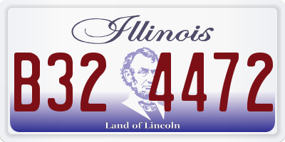 IL license plate B324472