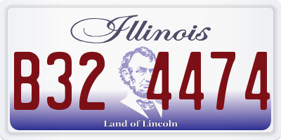 IL license plate B324474