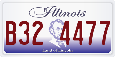 IL license plate B324477