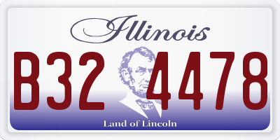IL license plate B324478