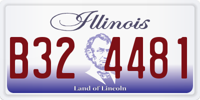 IL license plate B324481