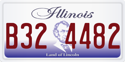 IL license plate B324482