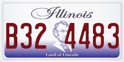 IL license plate B324483