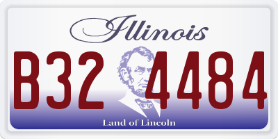 IL license plate B324484