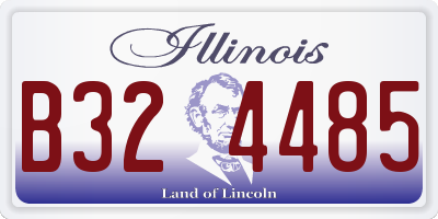 IL license plate B324485