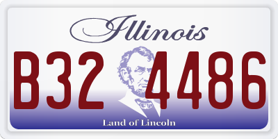 IL license plate B324486