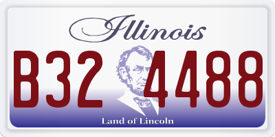 IL license plate B324488