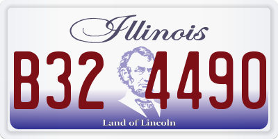 IL license plate B324490