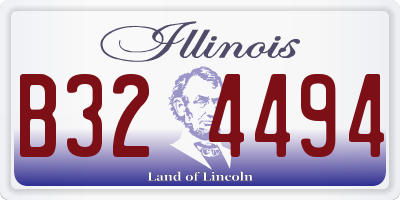 IL license plate B324494