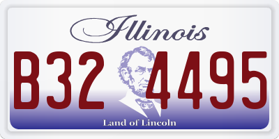 IL license plate B324495
