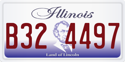IL license plate B324497