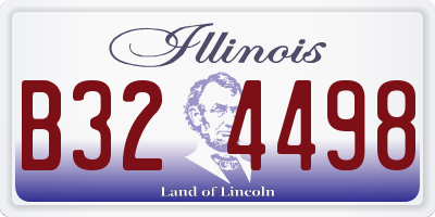 IL license plate B324498