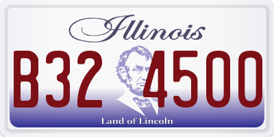IL license plate B324500