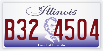 IL license plate B324504